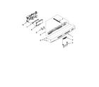 Kenmore 66515042K111 control panel and latch parts diagram