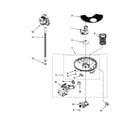 Kenmore 66515043K111 pump, washarm and motor parts diagram
