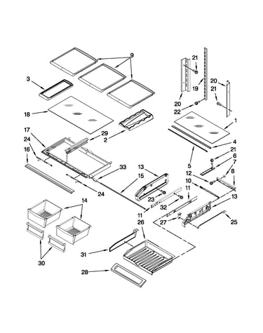 Shelf parts