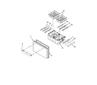 Kenmore 59679543015 freezer door parts diagram