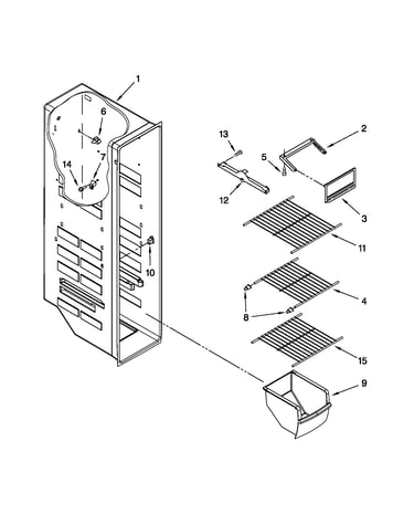 Freezer liner parts