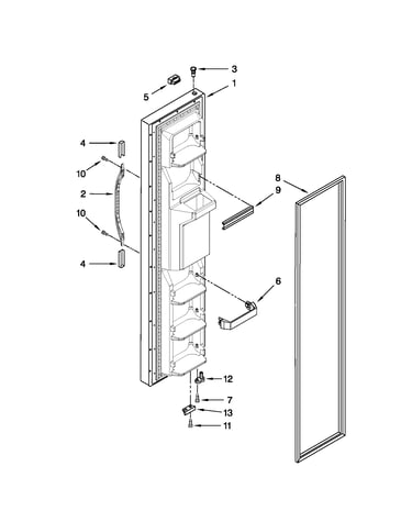 Freezer door parts