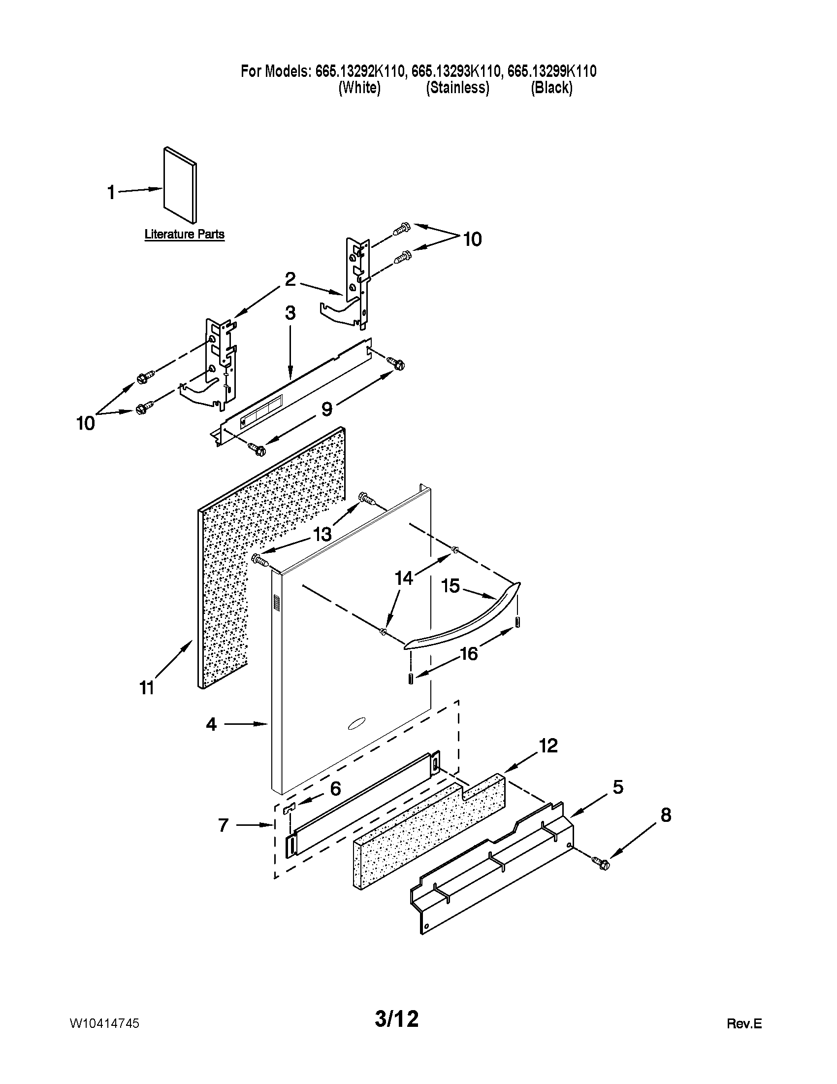 Door and panel parts