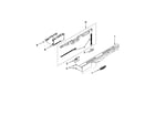 Kenmore 66513292K110 control panel and latch parts diagram