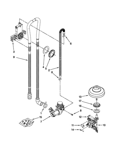 Fill, drain and overfill parts