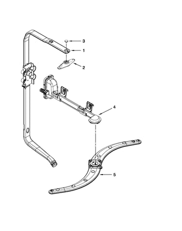 Upper wash and rinse parts