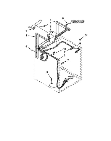 Dryer support and washer parts