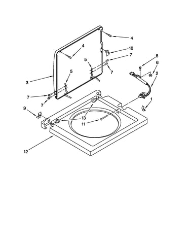 Washer top and lid parts