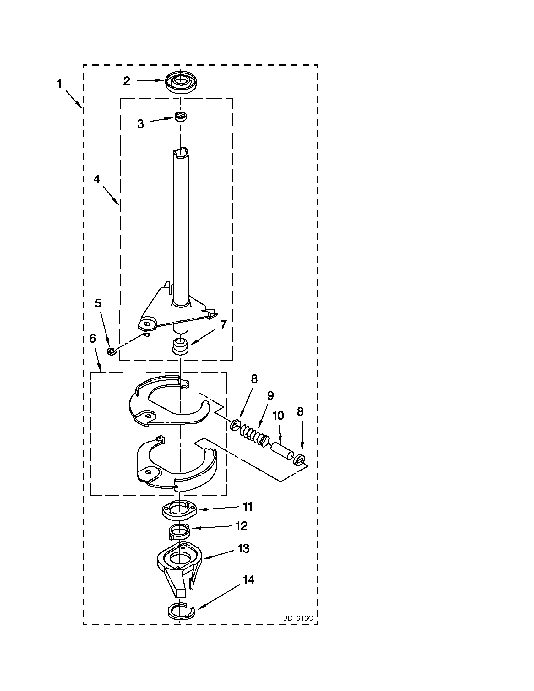Brake and drive tube parts