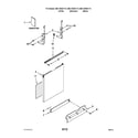 Kenmore 66513033K110 door and panel parts diagram