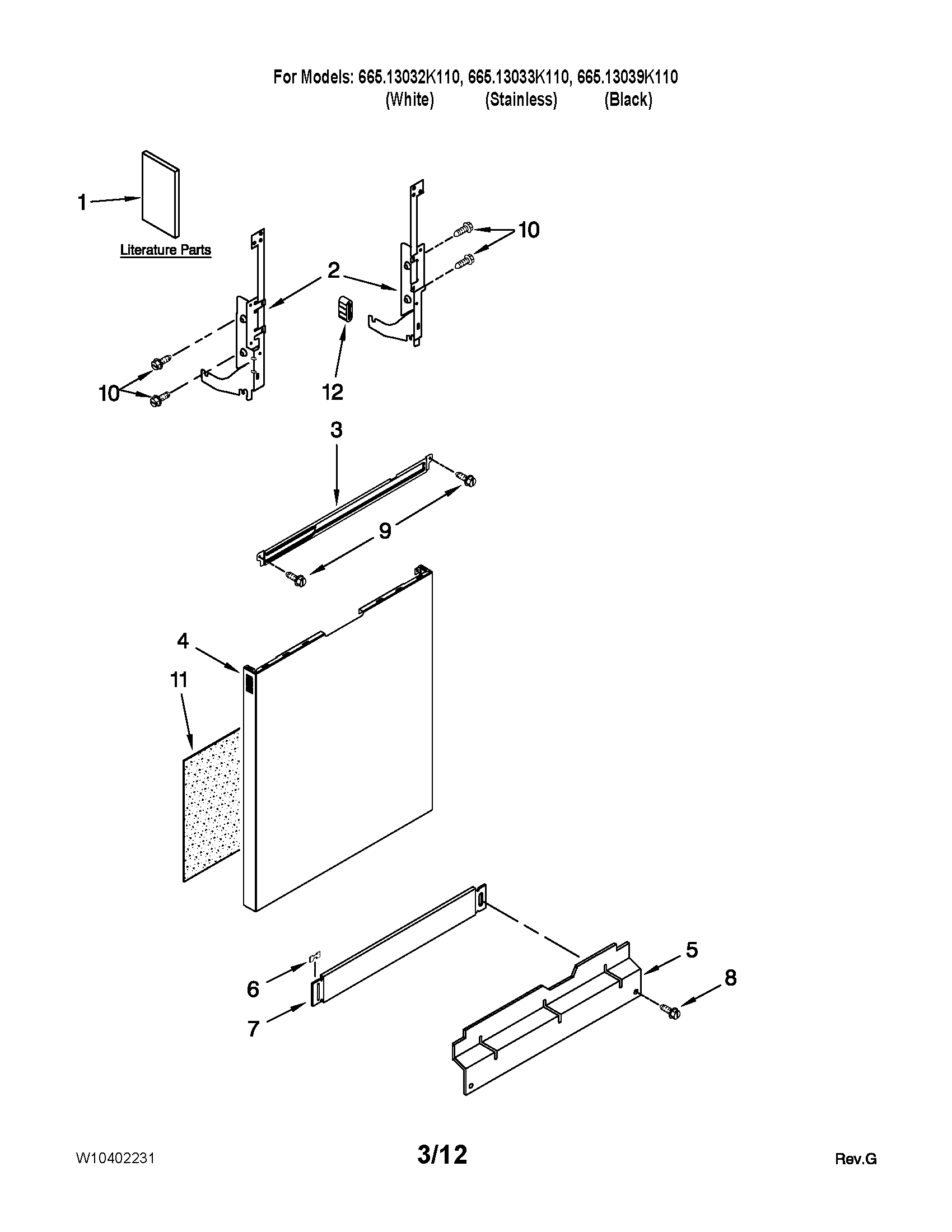 Door and panel parts