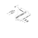 Kenmore 66513033K110 control panel and latch parts diagram