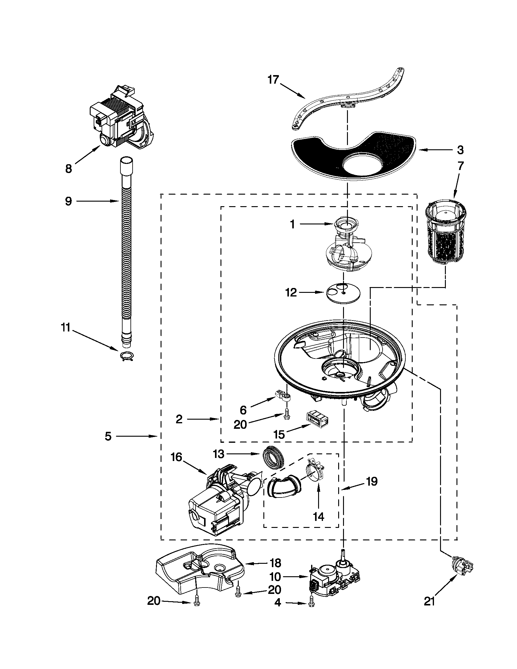 Pump and motor parts