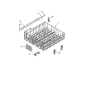 Kenmore 66513033K110 upper rack and track parts diagram