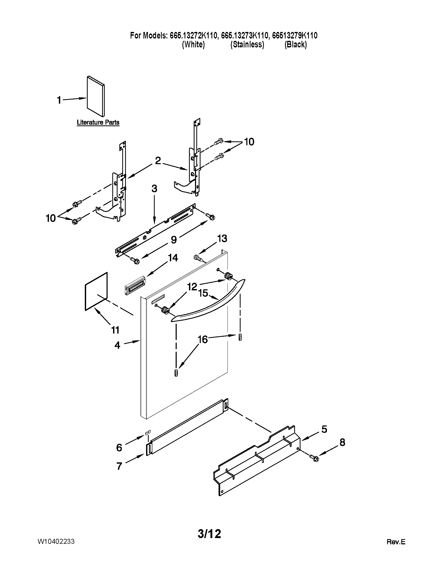 Door and panel parts