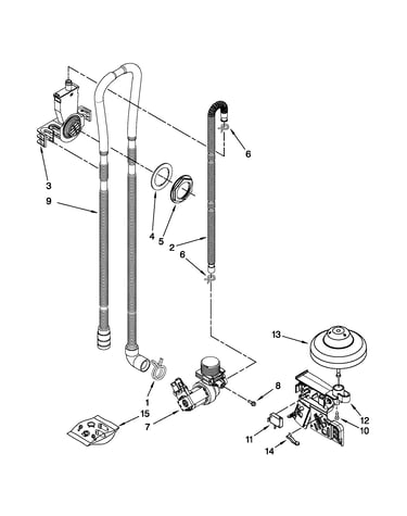 Fill, drain and overfill parts