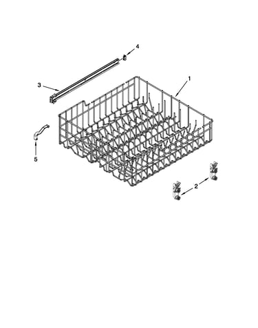 Upper rack and track parts