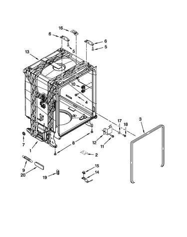 Tub and frame parts