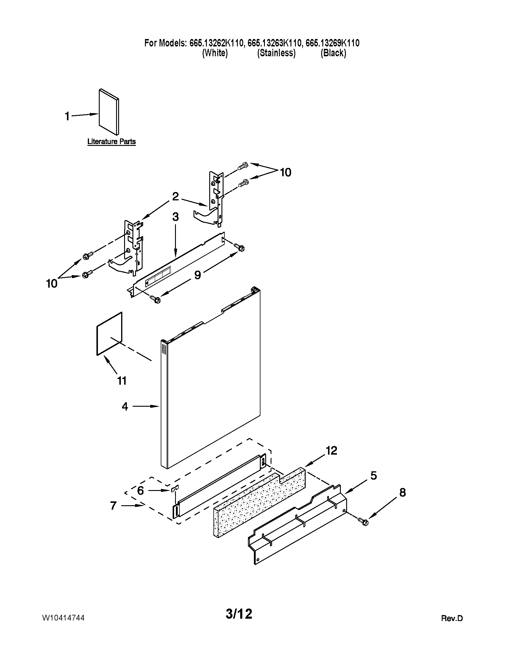 Door and panel parts