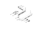 Kenmore 66513262K110 control panel and latch parts diagram