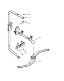 Upper wash and rinse parts