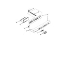 Kenmore 66513269K111 control panel and latch parts diagram