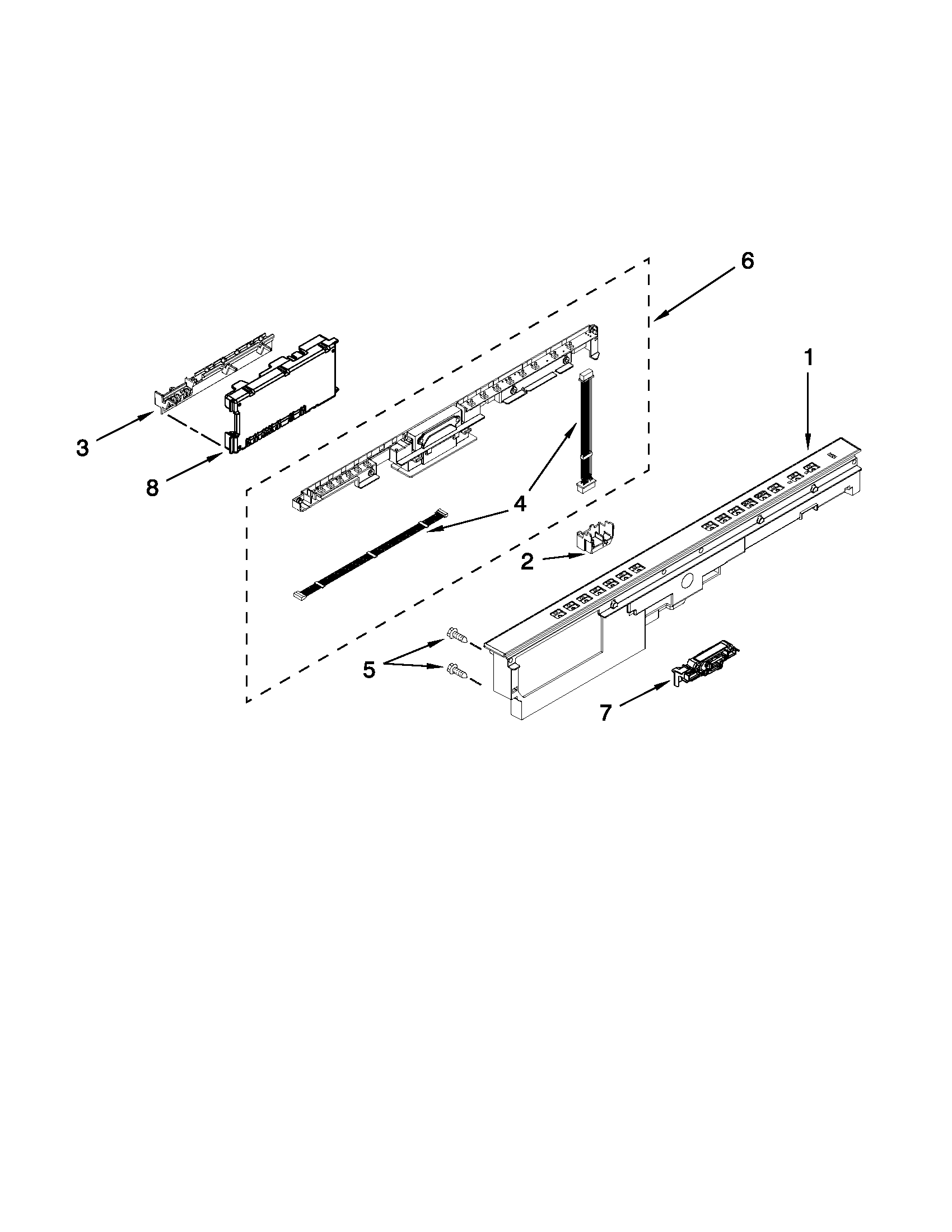 CONTROL PANEL AND LATCH PARTS