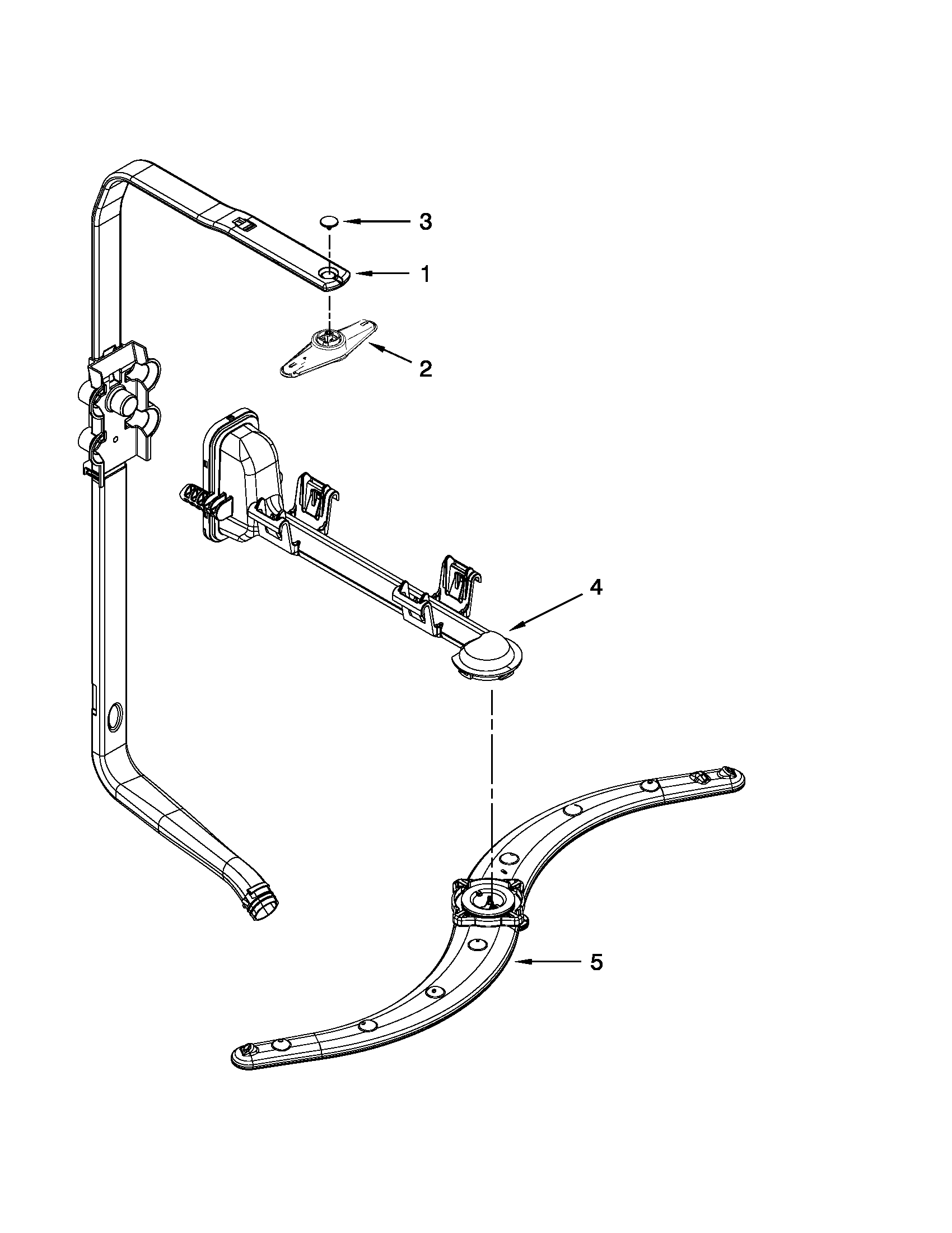 UPPER WASH AND RINSE PARTS