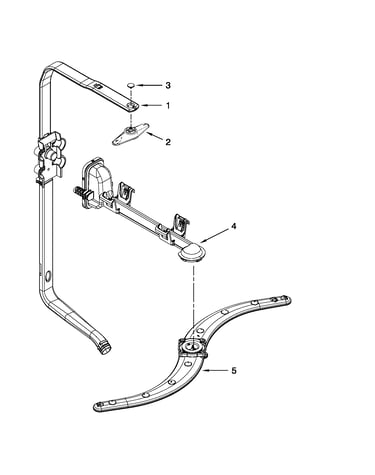 Upper wash and rinse parts