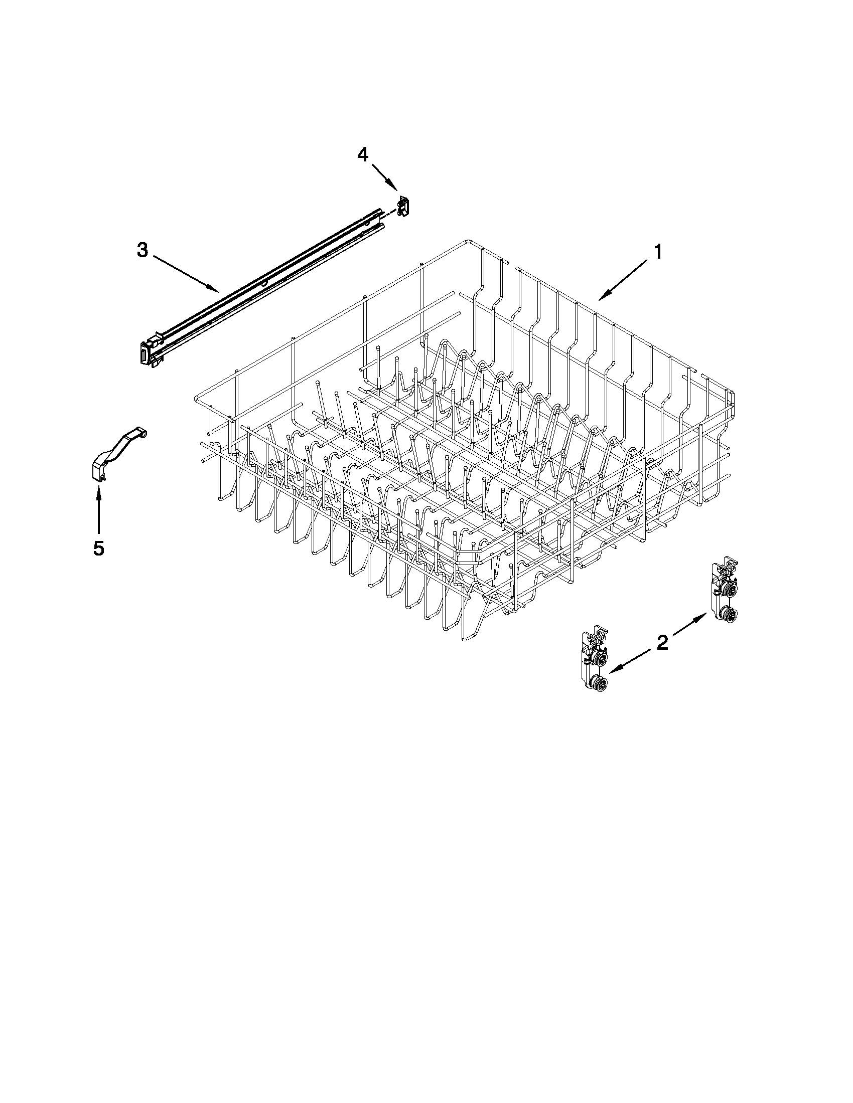 UPPER RACK AND TRACK PARTS