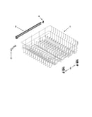 Upper rack and track parts