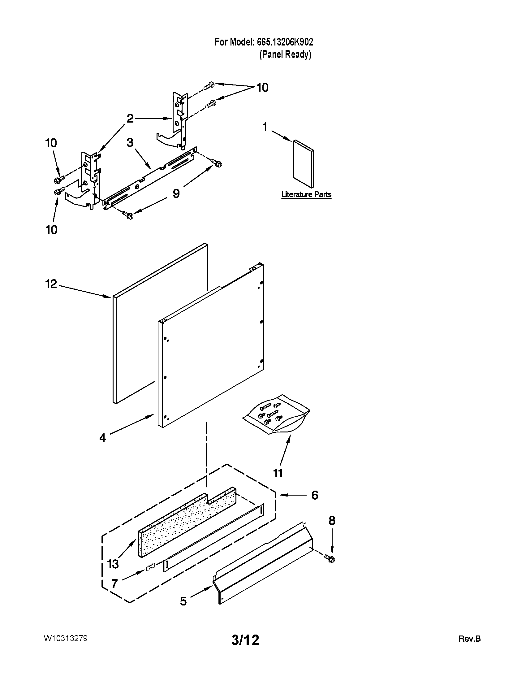 Door and panel parts
