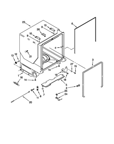 Tub and frame parts