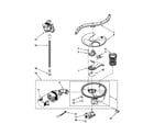 Kenmore Elite 66513206K902 pump, washarm and motor parts diagram