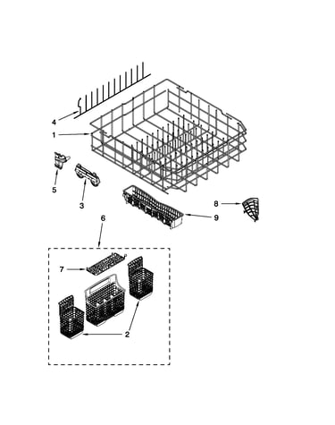 Lower rack parts
