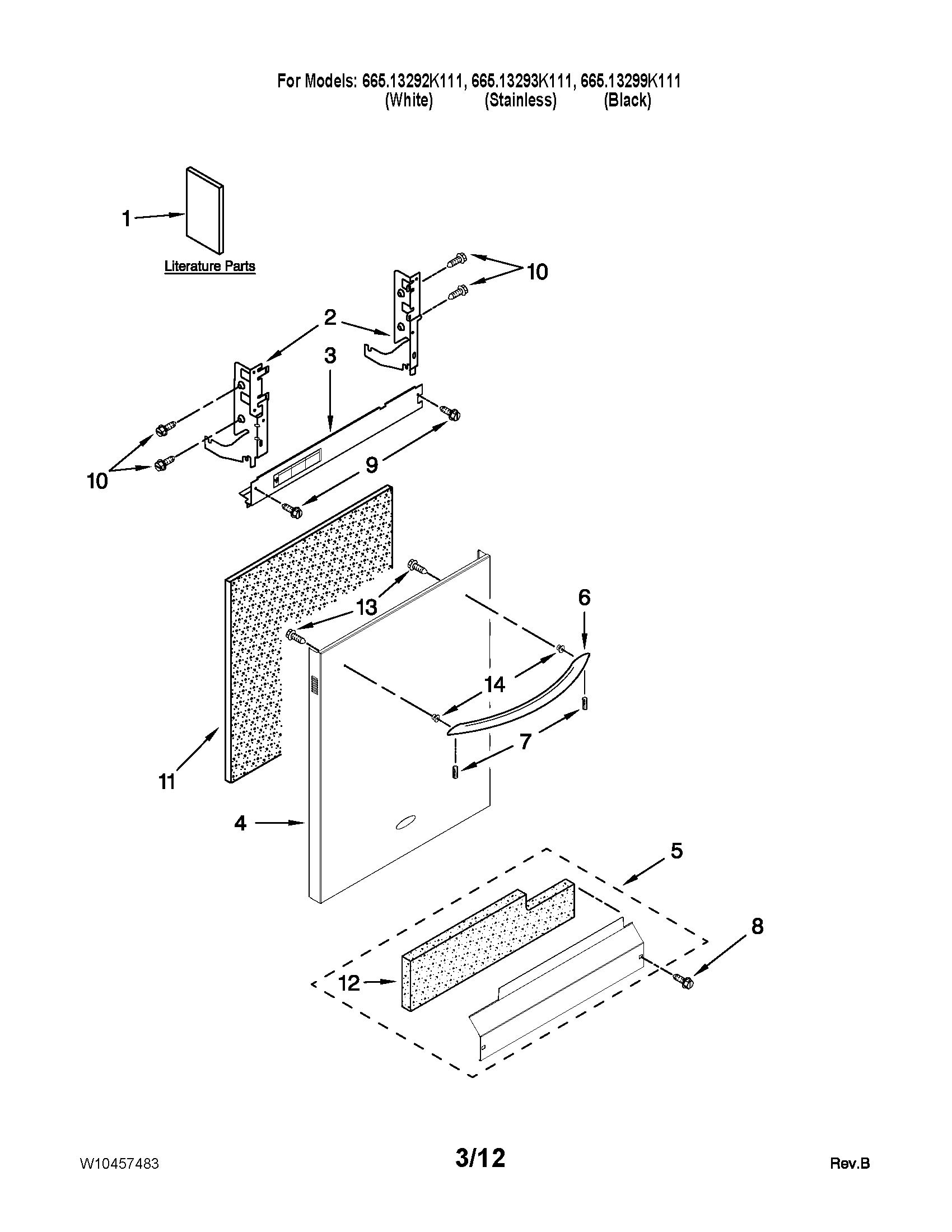 Door and panel parts