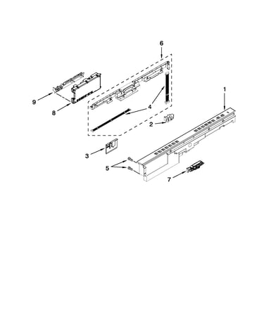 Control panel and latch parts