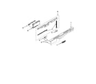 Kenmore 66513292K112 control panel and latch parts diagram