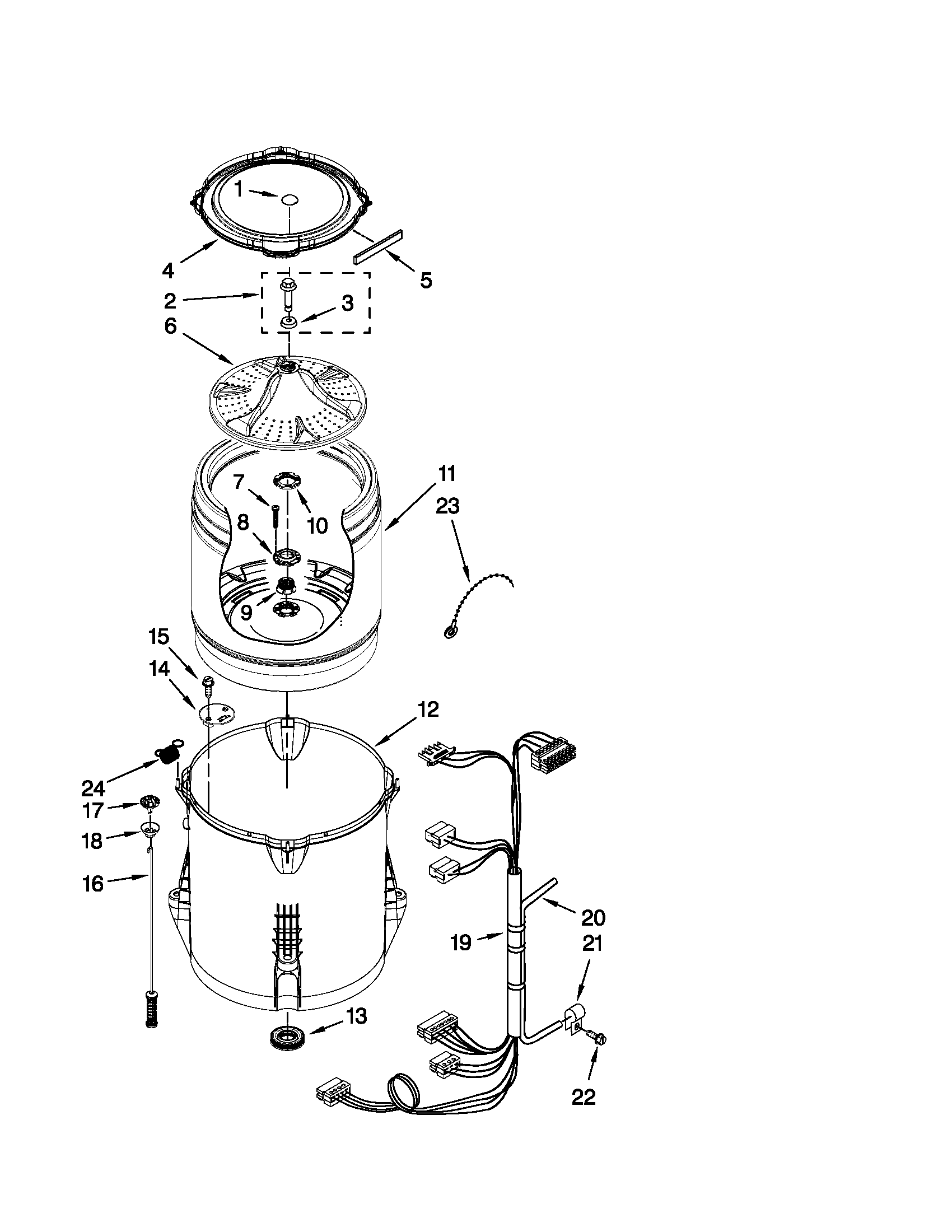 Basket and tub parts