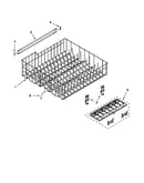 Upper rack and track parts