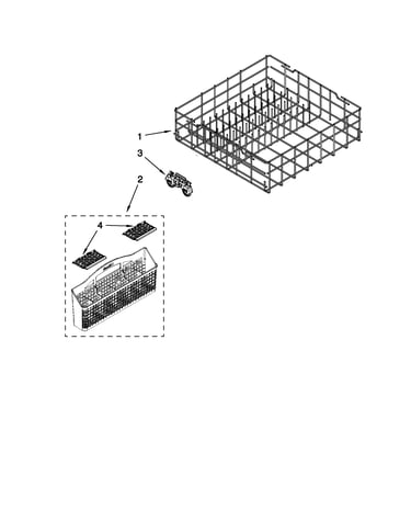 Lower rack parts