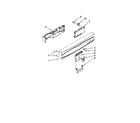 Kenmore 66517742K016 control panel and latch parts diagram