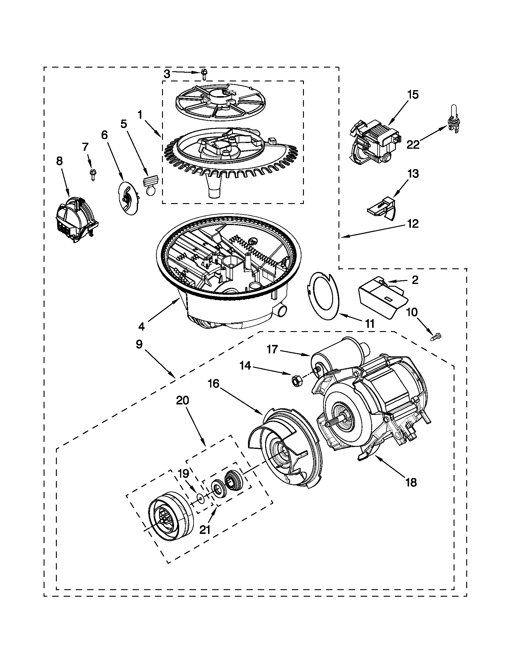 Pump and motor parts