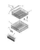 Upper and lower rack and track parts