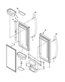 Refrigerator door parts