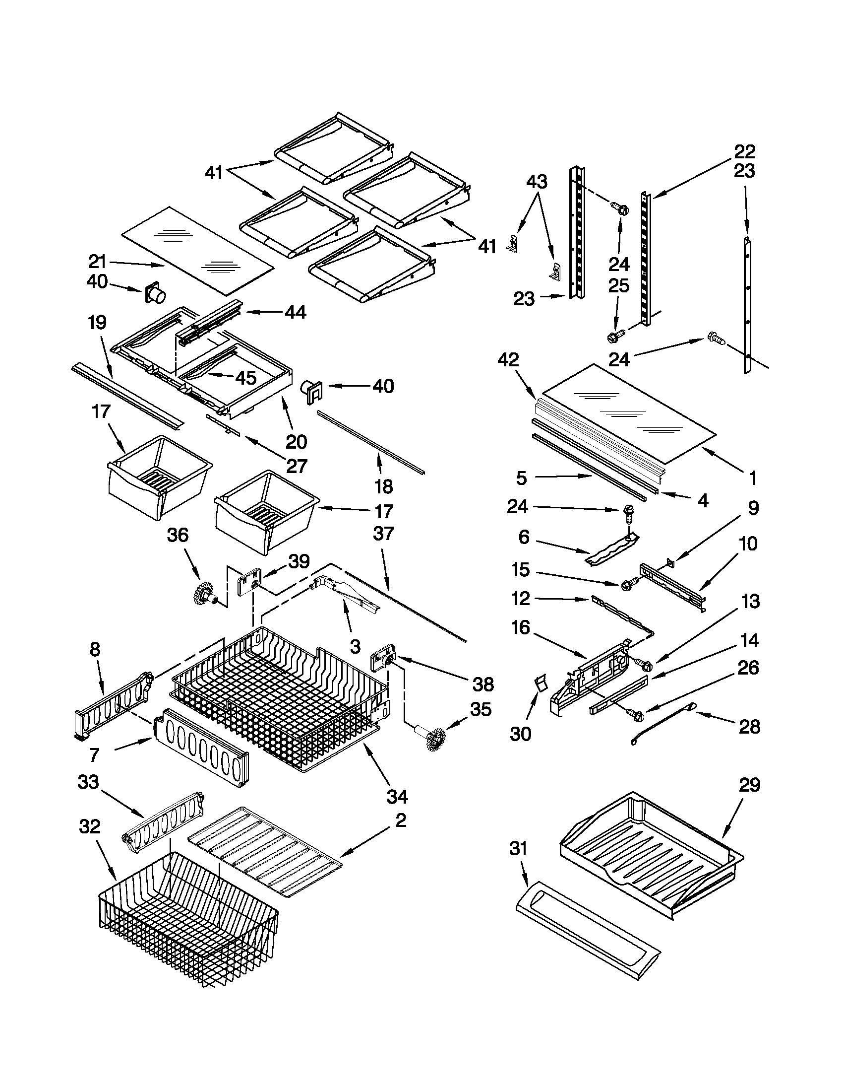 Shelf parts