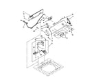 Kenmore 1105072010 controls and water inlet parts diagram