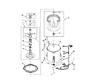 Kenmore 1105072010 basket and tub parts diagram
