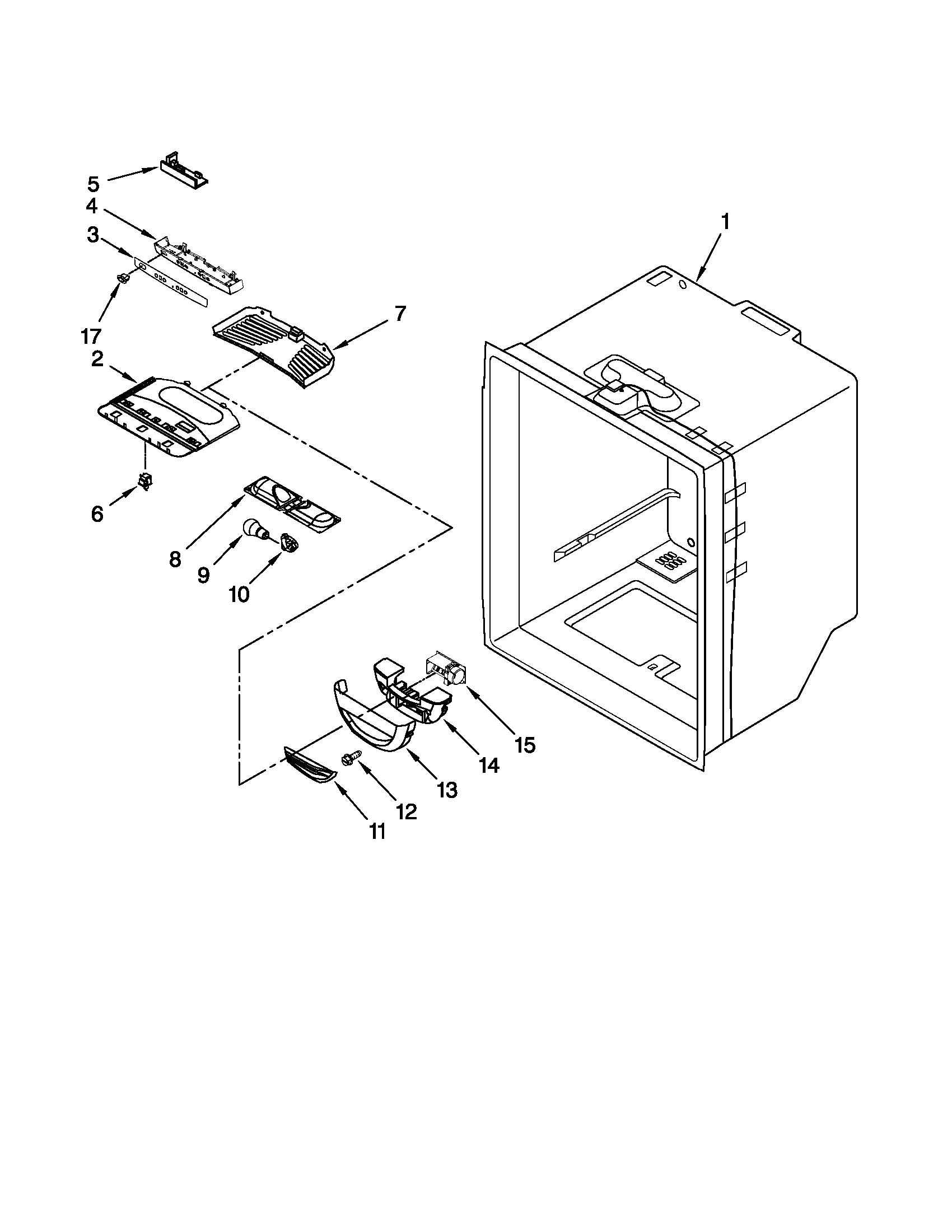 REFRIGERATOR LINER PARTS