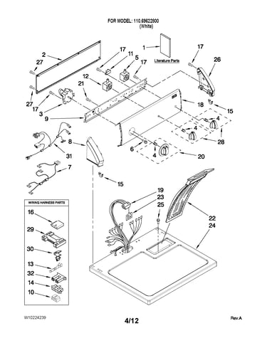 Top and console parts